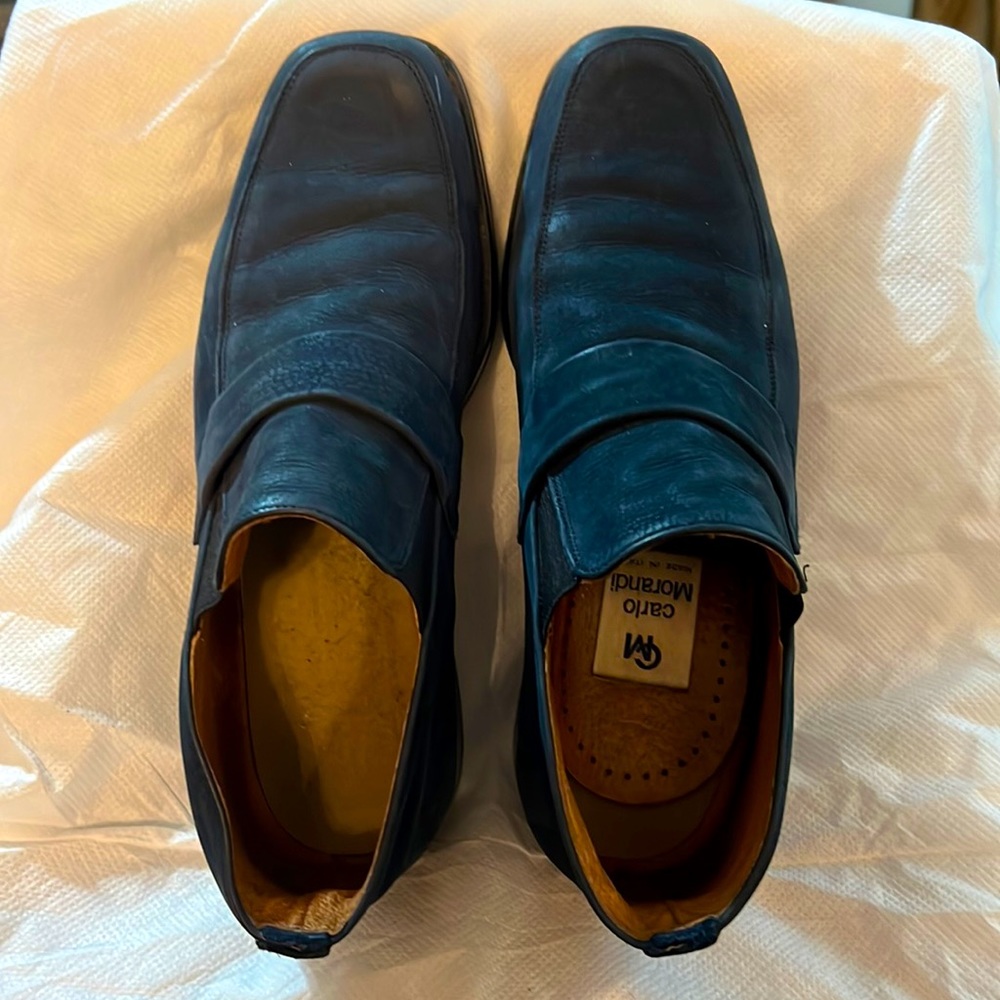 Men’s blue high top “Hush Puppy styled” casual walkers